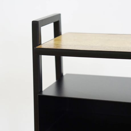 IRON × WOOD SIDE TABLE / シンプルでスタイリッシュなサイドテーブル / アイアン , マンゴーウッド