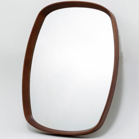 kurve mirror / スクエアミラー / ウォールミラー サイズ : 約w440 × d45 × h600mm / ビーチ材