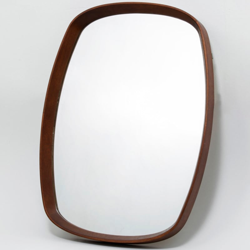 【美品】AXCIS  壁掛け鏡　鏡　ミラー　インテリア　小物 楽天市場】桐を磨いてアンティーク仕上げ ウォールミラー 450