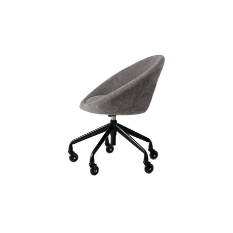 GRAY FABRIC DESK CHAIR / スタイリッシュな印象ながら親しみやすいデザインで移動を快適にアシスト / デスクチェア