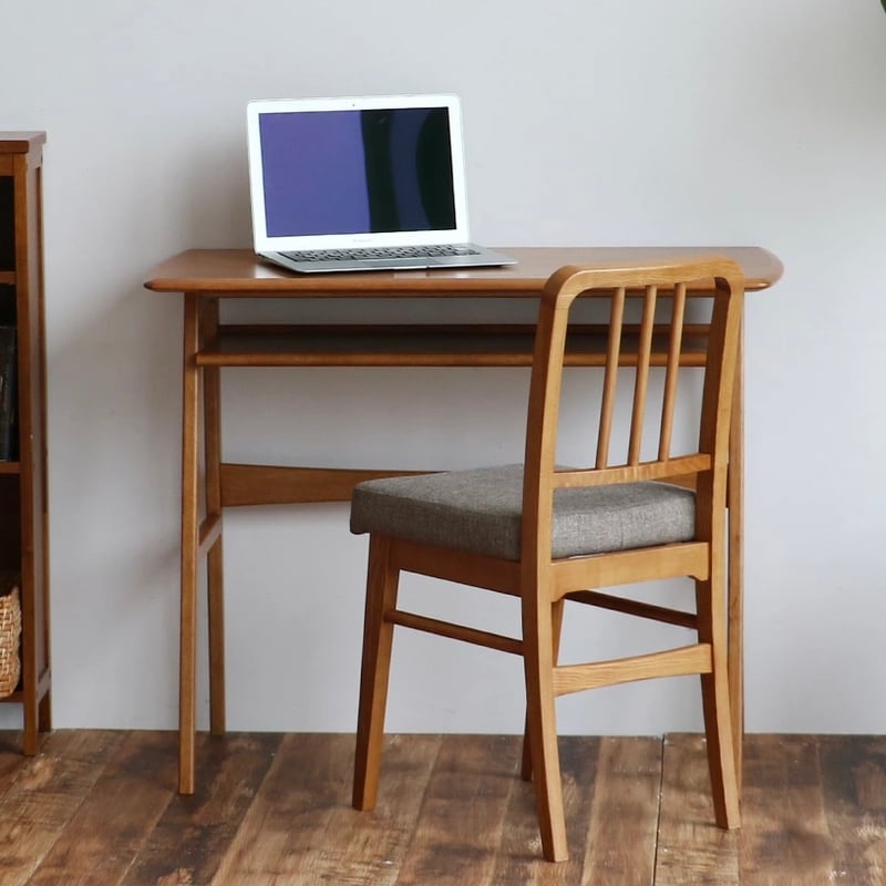 WOOD DESK / シンプルで美しいデザインの木製デスク / オーク材 突板