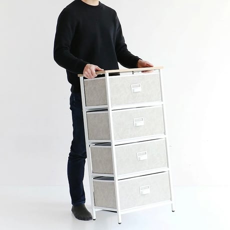 SLIM CHEST / マルチに使えるおしゃれな引き出し収納 / WHITE , GRAY / 収納チェスト