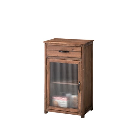 ＷＯＯＤ×ＧＲＡＳＳ ＣＡＢＩＮＥＴ / アンティークな雰囲気のあるガラスキャビネット