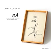 AXCIS チークフレーム A4 / 木肌が滑らかで美しいフレーム / ART FRAME