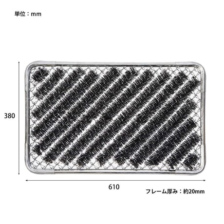 TRADITIONAL DOOR MAT60 / トラディショナル ドアマット60  / サイズ : 約w610×d380×h20mm / 982450017