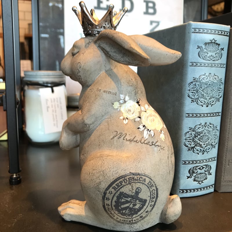 BOOK END / CROWN RABBIT / アートワーク ブックエンド / 本立て