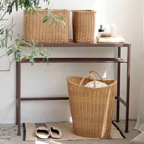 UTILE NAIR LAUNDRY BASKET / ランドリーバスケット / 水に強いポリプロピレン・ポリエチレンチューブを使って手作業で編まれたバスケット。