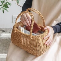 UTILE OVAL BAG / ユティル ナイール オーバルバッグ / ナチュラル