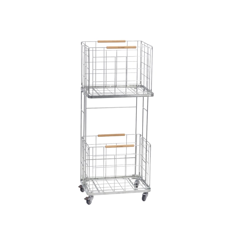 LAUNDRY WAGON ZINC / シンプルでスタイリッシュな2段式ランドリー LAUNDRY WAGON ZINC / シンプルでスタイリッシュな2段式ランドリー