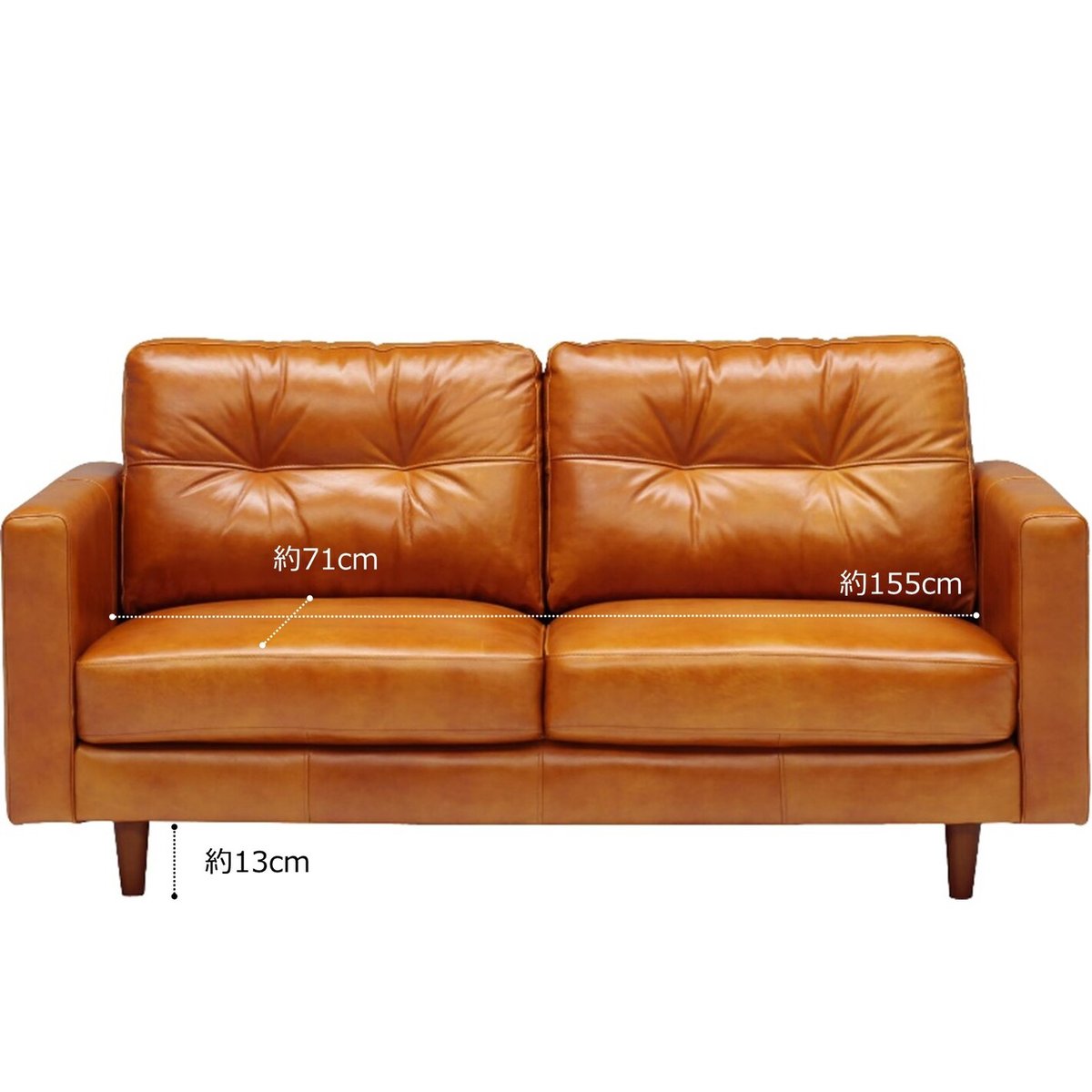 OIL LEATHER SOFA 03 /上質なオイルレザーの使うほど味わいが出る