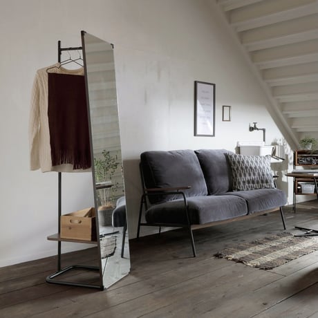 MIRROR HANGER RACK / サイズ : W350×D450×H600mm / ウォールナットブラウン / anthem