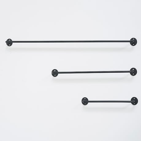 Iron Towel Hanger / 程良いボリューム感とシンプルなデザインが空間をスタイリッシュに / 280 / 430 / 680 ハウスパーツ / タオルハンガー / BLACK