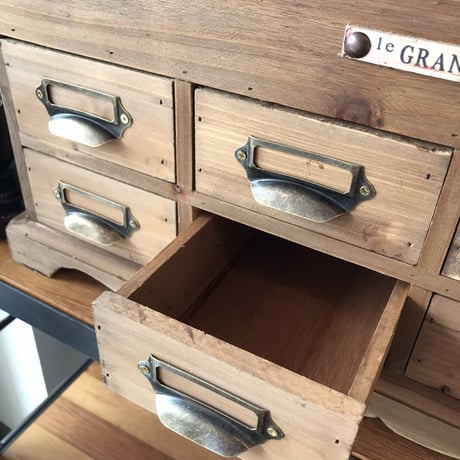 WOOD  COLLECTION BOX  サイズ W550×D250×H240mm  アイアン ガラスショーケース マルチキャビネット アンティーク ブロカント