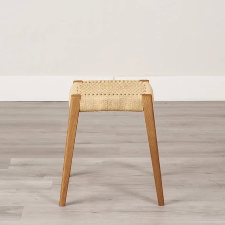 ASH WOOD × PAPER CORD STOOL 02 / +HIGH アッシュ無垢のスツール / 北欧スタイル 和モダン / ダイニングチェア ダイニングスツール