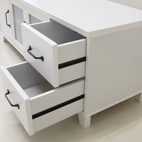LOW BOARD / TV STAND / 120cm ローボード / テレビ台 / TV BOARD / お部屋が広く見えるホワイト家具