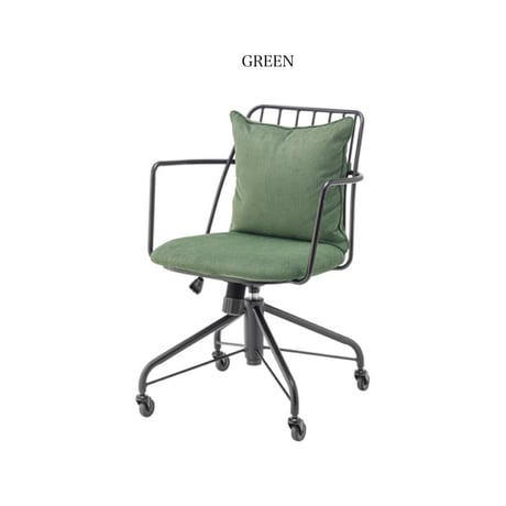 スタイリッシュでラフなコーデュロイ生地のデスクチェア / BEIGE , GRAY , GREEN / DESK CHAIR / デスクチェア /