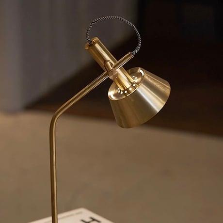 Havana-desk lamp / BLACK×BLACK / ハバナデスクランプ 1灯 E17 40W タッチスイッチ 3段階点灯切替 真鍮 大理石