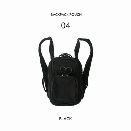 4WAY BACKPACK POUCH / ショルダーベルトの取り外しができるマルチユースポーチ / WOLF BROWN , BLACK