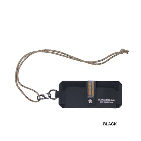 TAPE SUN GLASSES HOLDER / WOLF BROWN , BLACK / サングラスケース / 眼鏡ケース