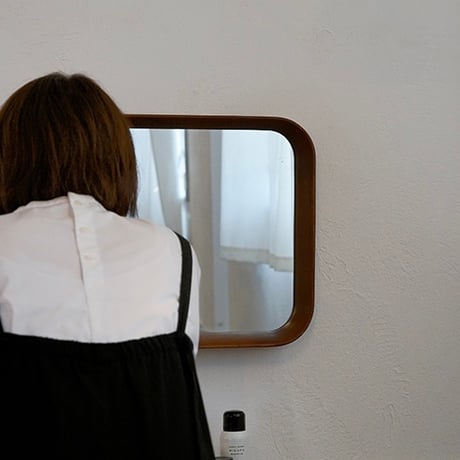 AXCIS.INC / kurve mirror / クルベレクタングル / ウォールミラー サイズ : 約w400×d57×h1200mm / ビーチ材