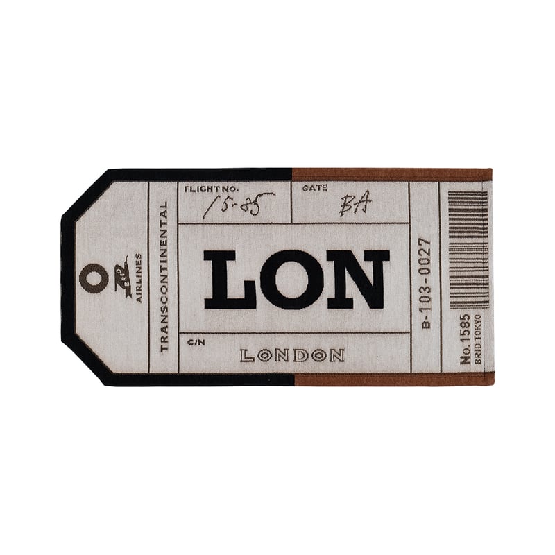 Paris & London BAGGAGE TAG RUG / ヴィンテージバゲッジタグ デ