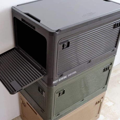使い勝手の良い折りたたみ式のコンテナ収納 スタックイット / STACK IT POST GENERAL / テーブル / camp goods / アウトドア / キッチン収納