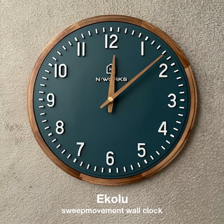 Ekolu wall clock" / エコル ウォールクロック / 掛け時計  北欧 ミッドセンチュリー  サイズ / Φ30×D3cm 1.0kg