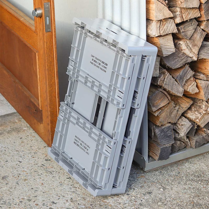 INDUSTRIAL FOLDABLE CRATE 04 / 4 BOXセット / インダスト