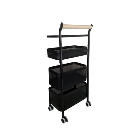 CASTER RACK WAGON / IVORY , BLACK / 脱衣所 / ランドリーラック キッチンワゴン