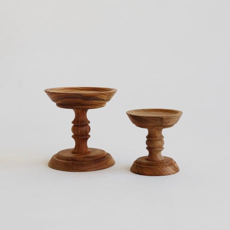 シーシャムウッドのコンポート / キャンドルやアクセサリーを引き立てるスタンド / Sサイズ , Lサイズ