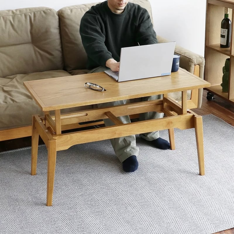Elevator Table / 2段階に高さ調節ができる リビングテーブル