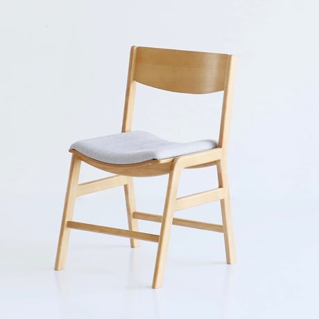 NATURAL WOOD DINING CHAIR / ナチュラルでライトな優しい木肌のファブリックチェア / 完成品 / デスクチェア 学習チェア