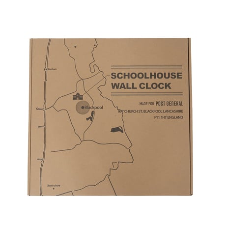SCHOOLHOUSE WALL CLOCK / スクールハウス ウォールクロック / GRAY , BLACK / 掛け時計 / スイープムーブメントクロック