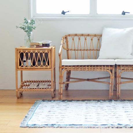 RATTAN SIDE CABINET /  キャビネット / サイドテーブル / ラタンの温もりを感じるナチュラルなサイドキャビネット