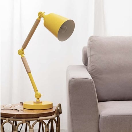 DESK LIGHT / WHITE , YELLOW / デスクライト / 卓上ランプ / デスクランプ / ミックスインテリア / 韓国インテリア / LED電球対応
