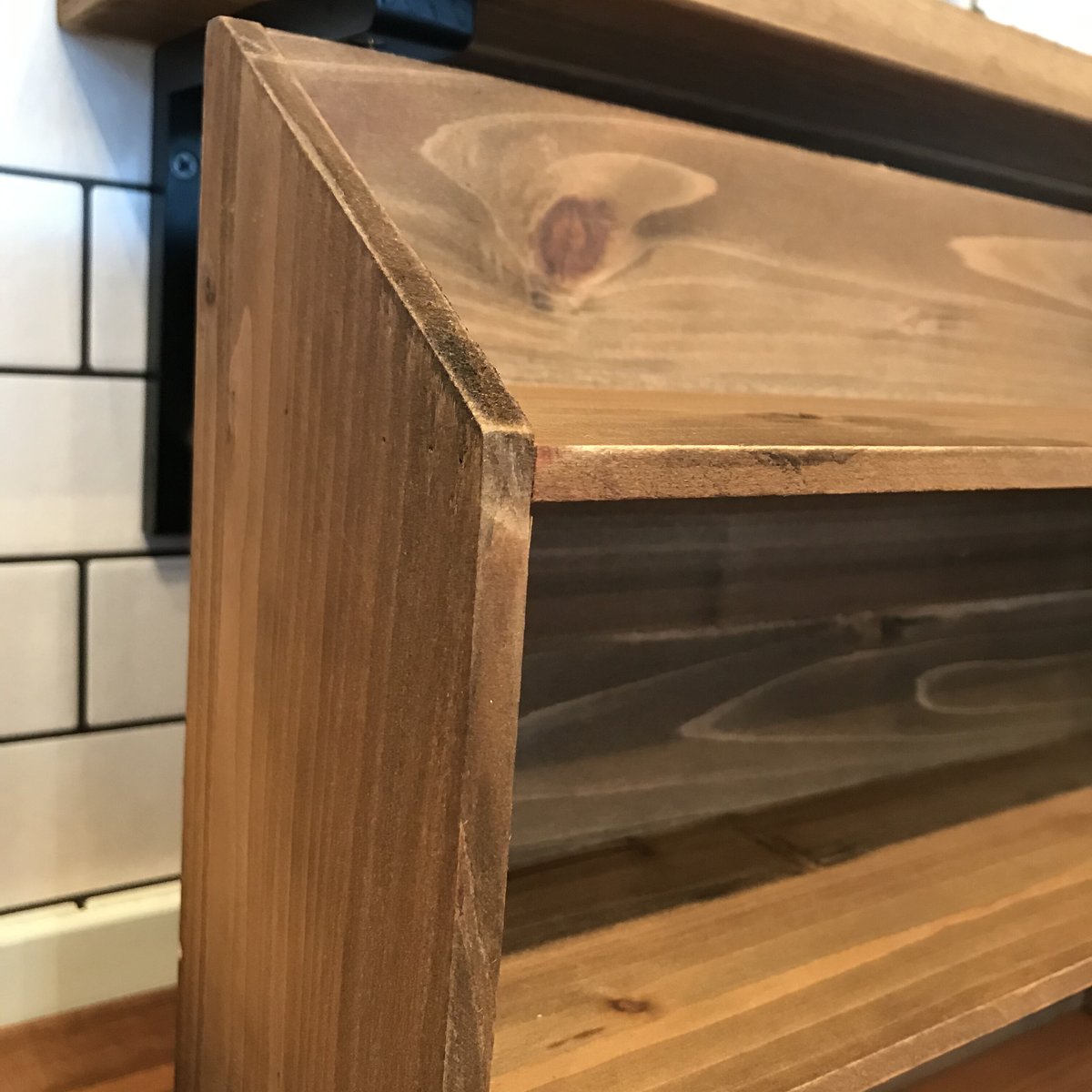 WOOD RACK / 木製2段の小物収納ラック / キッチン収納