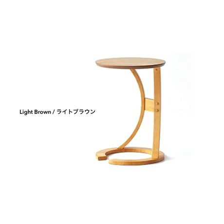 ROUND SIDE TABLE /ノートPCが乗せれる木製でおしゃれなサイドテーブル  / ソファサイド テーブル / 円形 ラウンドテーブル