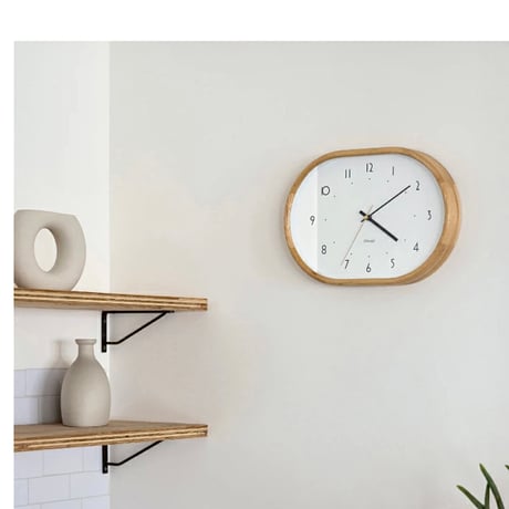 Mutka wall clock / 人気の北欧テイストやナチュラルスタイルのコーディネートに合わせやすいデザイン / 掛け時計 時計 壁時計 / ウォールクロック 北欧 / リビングダイニング