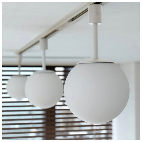 TINY GLASS DUCT LIGHT 1 / ライティングレール専用のガラスボール照明 / WHITE , GREIGE ,  BLACK