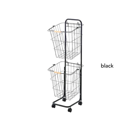 Laundry Basket 02 / シンプルで使いやすさにこだわったランドリーバスケット / ランドリー収納 / バスケット収納 / white , black