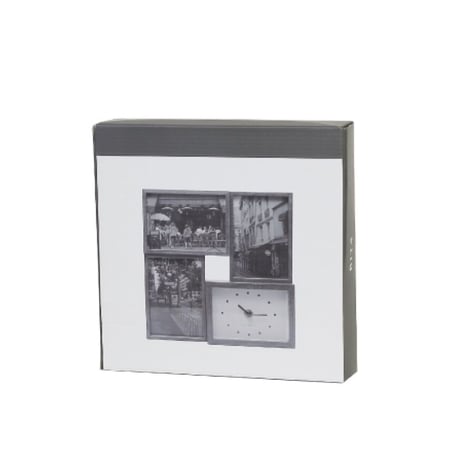 Photo frame in CLOCK / TEAK , ASH / フォトフレーム イン クロック / 壁掛け時計 / 置時計 / 時計 / ギフトやプレゼント お祝いに / ポストカード