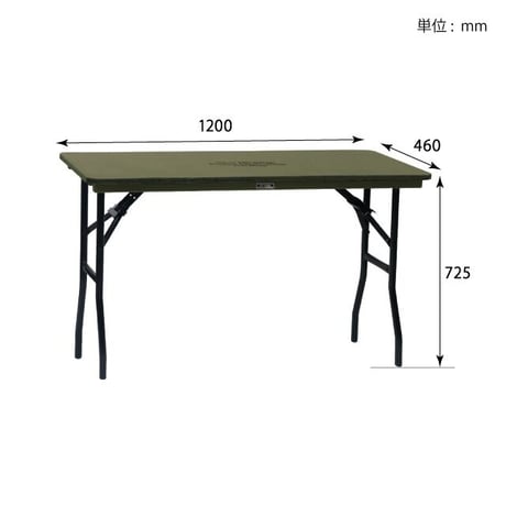 FOLDING MIL WORKTABLE / GRAY , OLIVE / フォールディング ミル ワークテーブル /  折り畳みテーブル / インダストリアルインテリア / サイドテーブル