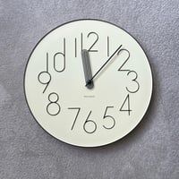 Boork sweepmovement clock / シンプルモダンなデザインとレトロなディテールの掛け時計 / BEIGE , GRAY