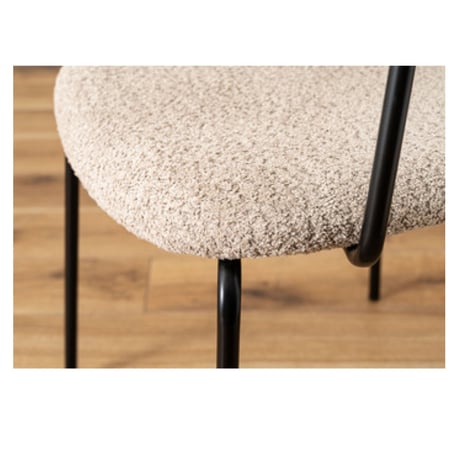 DESIGN CHAIR / ARM / beige , navy / ダイニングチェア / アームチェア / サイズ : W54 × D55 × H80.5 × SH44.5cm