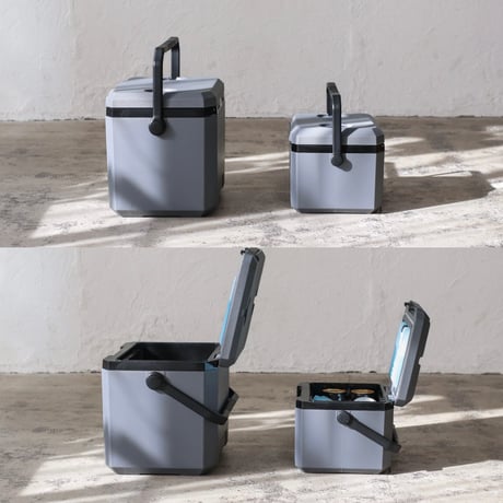 THE ICE COOLER BOX / 5L ,12L / 蓋裏面に取り外し可能な保冷剤が付属した機能性クーラーボックス /  ERA HARD-SHELL COOLER NEO