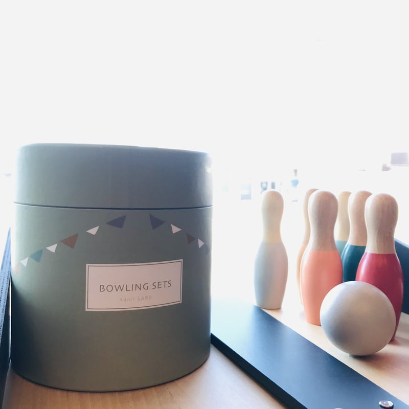 ヴィンテージ木製ボーリングセット 木のボーリング [カタログ掲載] - 木のおもちゃとグッド・トイ