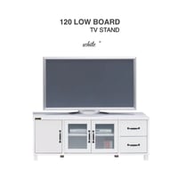 LOW BOARD / TV STAND / 120cm ローボード / テレビ台 / TV BOARD / お部屋が広く見えるホワイト家具