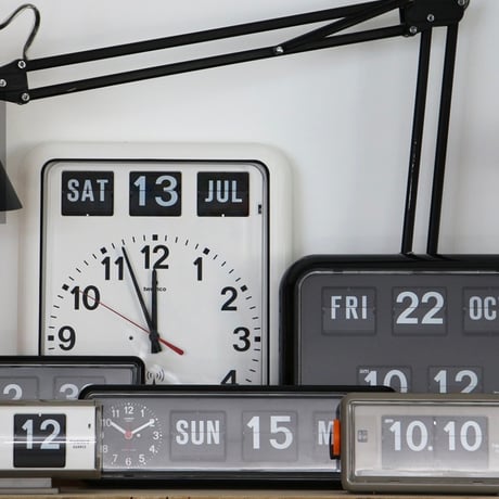 Twemco Digital Calendar Clock / " GRAY " BLACK / デジタルカレンダークロック