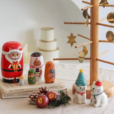 NOOKs matryoshka / ねこのクリスマス マトリョーシカ