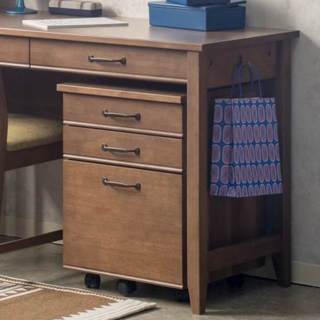WOOD DESK 100 / 120 / 落ち着いた雰囲気の木製デスク / ラバーウッド